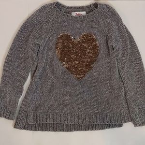 Justice heart sweater